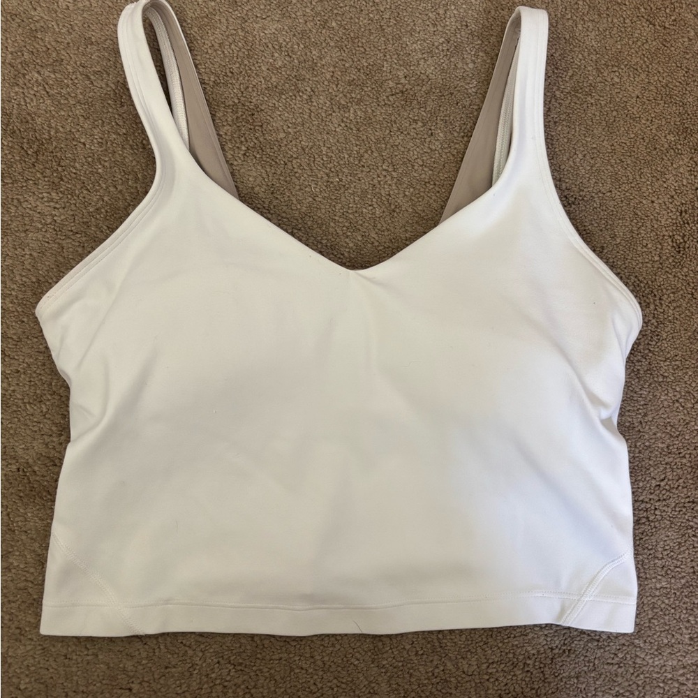 White Lululemon Align Tank